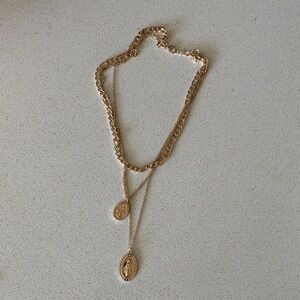 Gold Layered Pendant Necklace